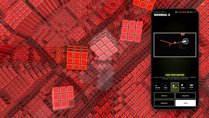 Minimal X Interaction – Über die Stadt fliegen, Steine setzen, Mauern ziehen